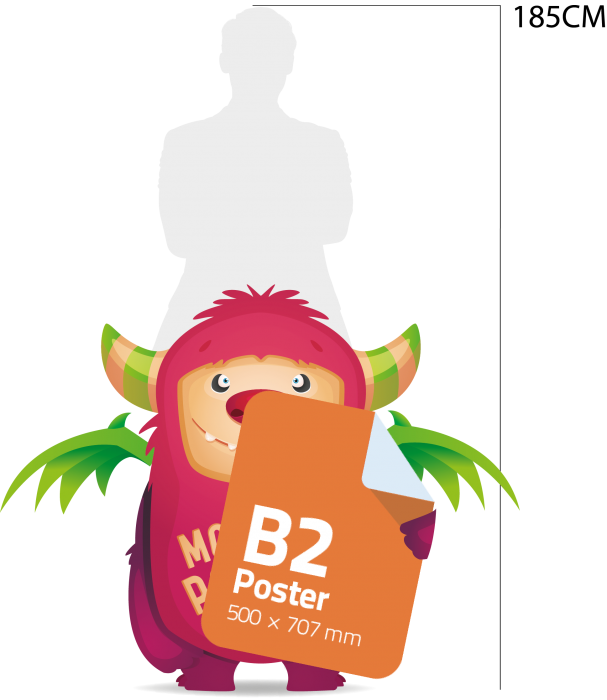 koolstof Boodschapper vleugel Goedkope B2 posters printen | €5,25 per stuk | Monsterposter.nl